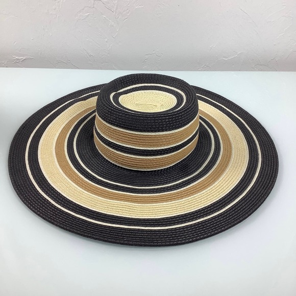 Doreman Pacific Wide Brin Multicolor Straw Hat size OSFM EUC - Picture 9 of 10